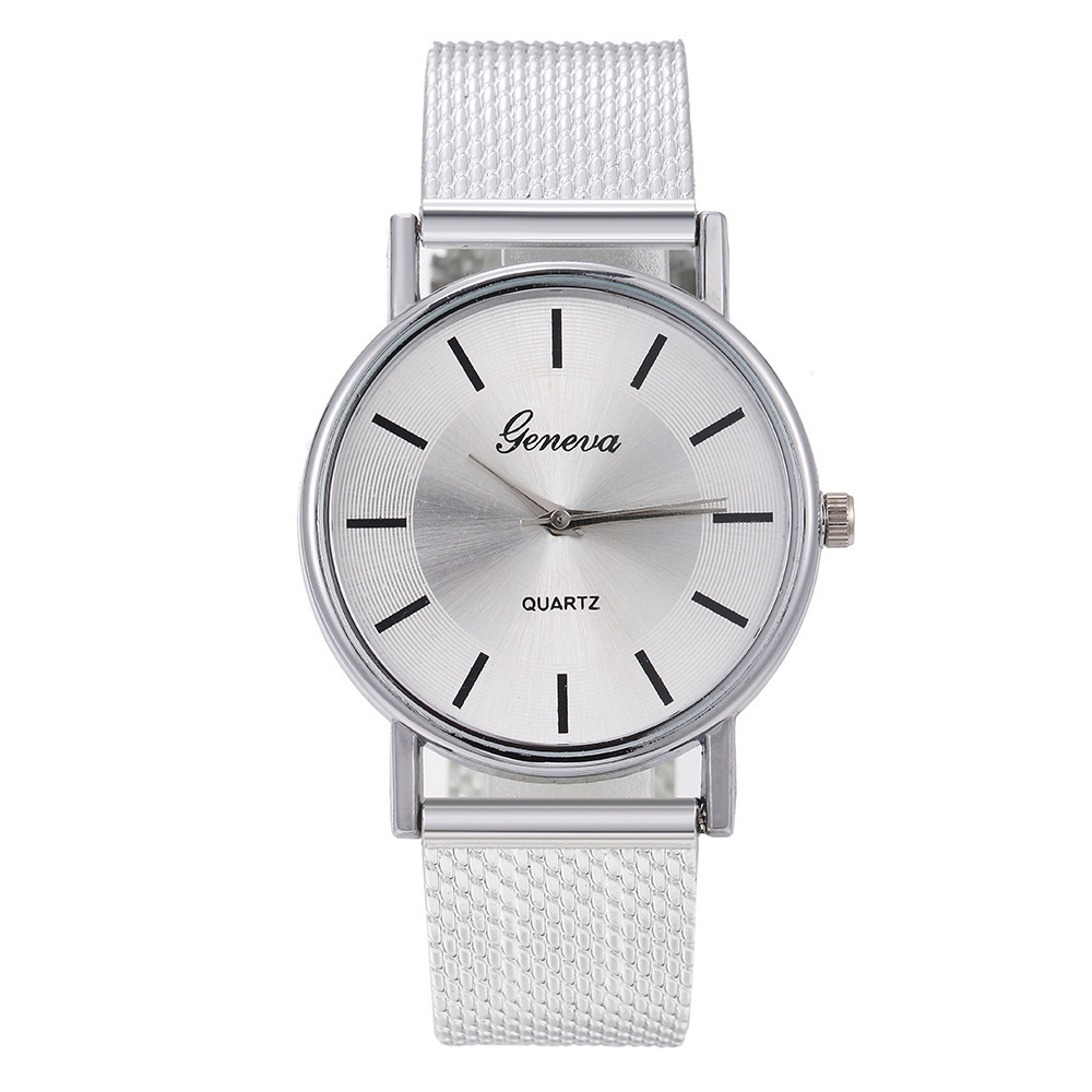 Paar-Unisex-Uhr, Damen-Studenten-Mode-Mesh-Quarzuhr_voghion.com