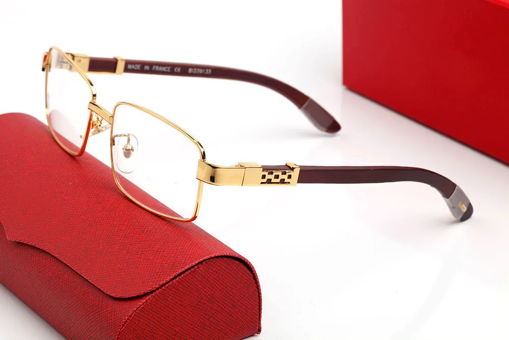 Gafas de sol decorativas clásicas cuadradas en forma de C para hombre y mujer, de marca, con montura media, monturas ópticas, gafas de diseño de metal._voghion.com