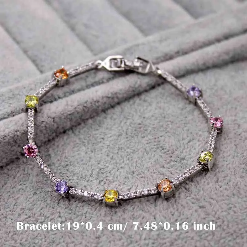 Jewelry Accessories Fashion Bracelets for Women Wedding Anniversary Birthday Gift Gold Color Red Green Zircon_voghion.com