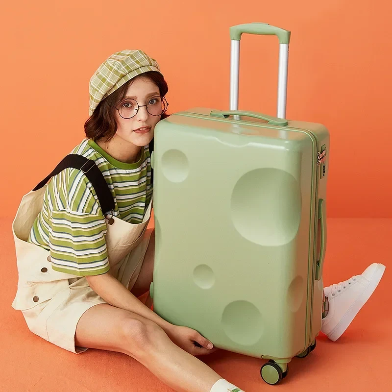 Petite valise à fromage rouge en filet pour femme, accent-de-poule frais, côtes, boîte à mot de passe de voyage pour homme, boîte en cuir rouge, nouv_voghion.com