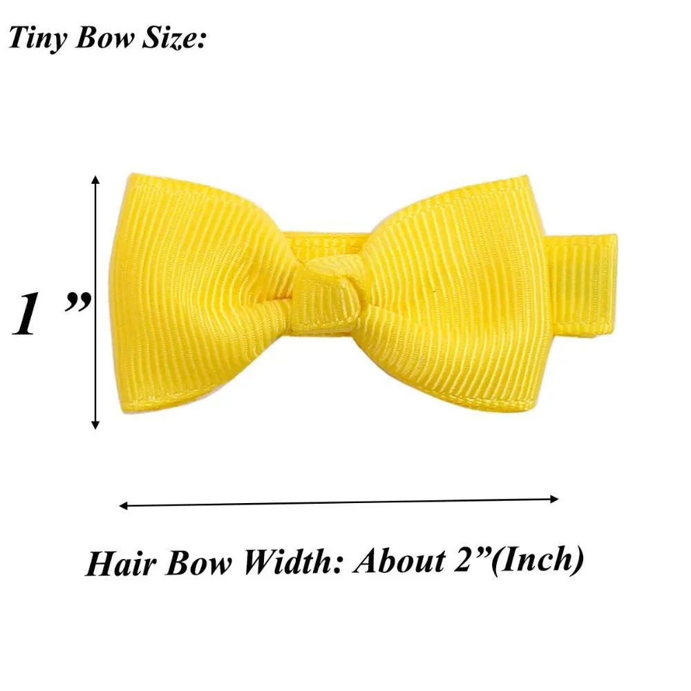 50 Teile/los 25 Farben Paarweise Baby Komplett Gefüttert Pins Tiny 2 "Haar Bögen Krokodilklemmen Für Kleine Mädchen_voghion.com