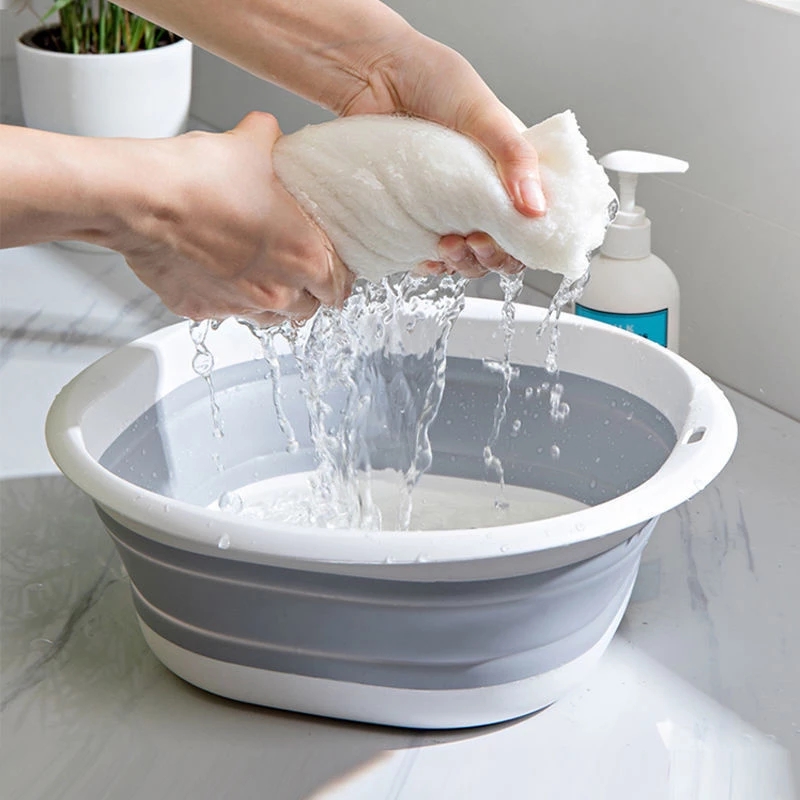 Lavabos plegables de plástico Lavabos portátiles Tina de lavandería plegable Lavabo de baño para bebés y adultos Accesorios de cocina para baño Lavabo_voghion.com