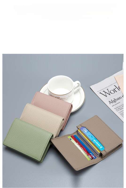 Multifunctional Leisure Head Layer Cowhide Briefcase, Business Card Holder, Men And Women Creative Storage Wallet_voghion.com