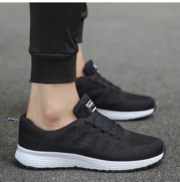 Chaussures plates légères à lacets, style infirmière, bout rond, pour femmes, grandes tailles 241213_voghion.com