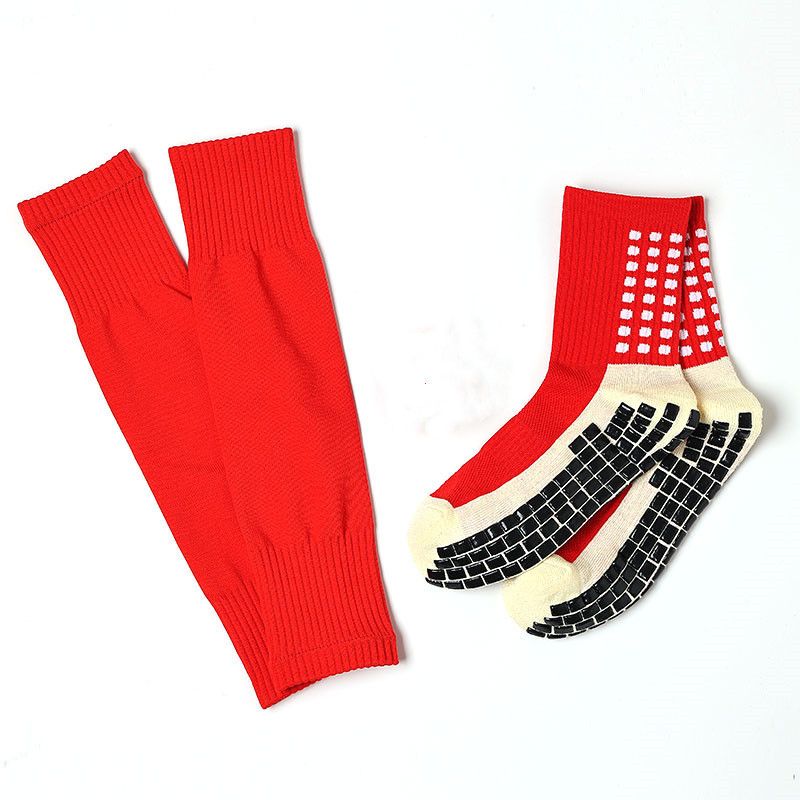 Unisex Football ispessito tubo centrale antiscivolo adesivo protezione gamba calcio grip soc set_voghion.com