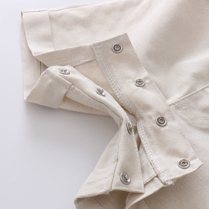 Children's Summer new style infant clothing, children's crawling clothes, triangle khaki + hat multi-piece set, gentleman's clothing_voghion.com