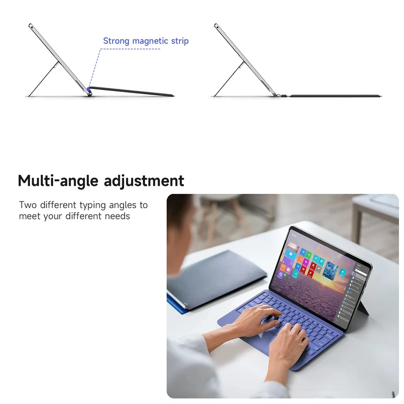 Backlight Bluetooth Keyboard For Microsoft Surface Pro 12 Inch,Keyboard Trackpad For Microsoft Surface Pro Copilot+ PC 12"_voghion.com