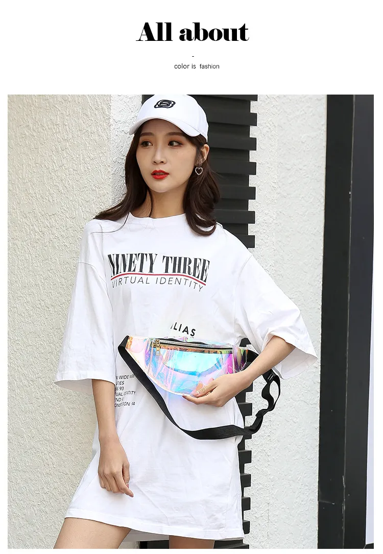 Waist Prsonality Dazzling Lasr Fanny Pack Watrproof Fashion Holographic Chst Bag Cross-Body Pockt Closur Coin_voghion.com