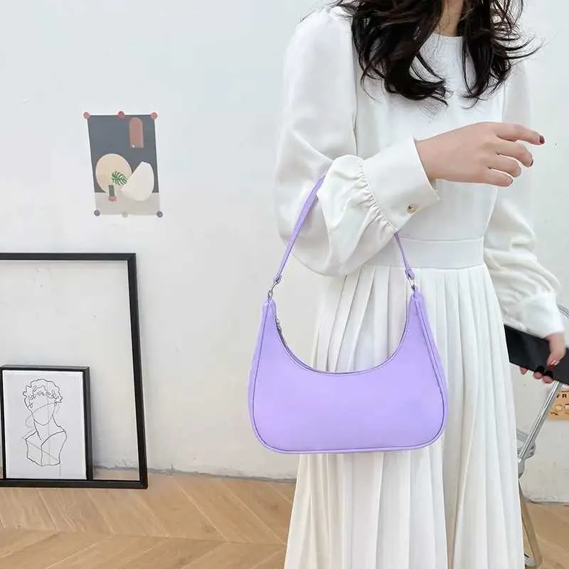 Wens Nyl Shoe 2023 Fi Solid Canvas Dumpg Unterarm Designer Tasche Cluh Geldbörse und Handtasche Y241026_voghion.com