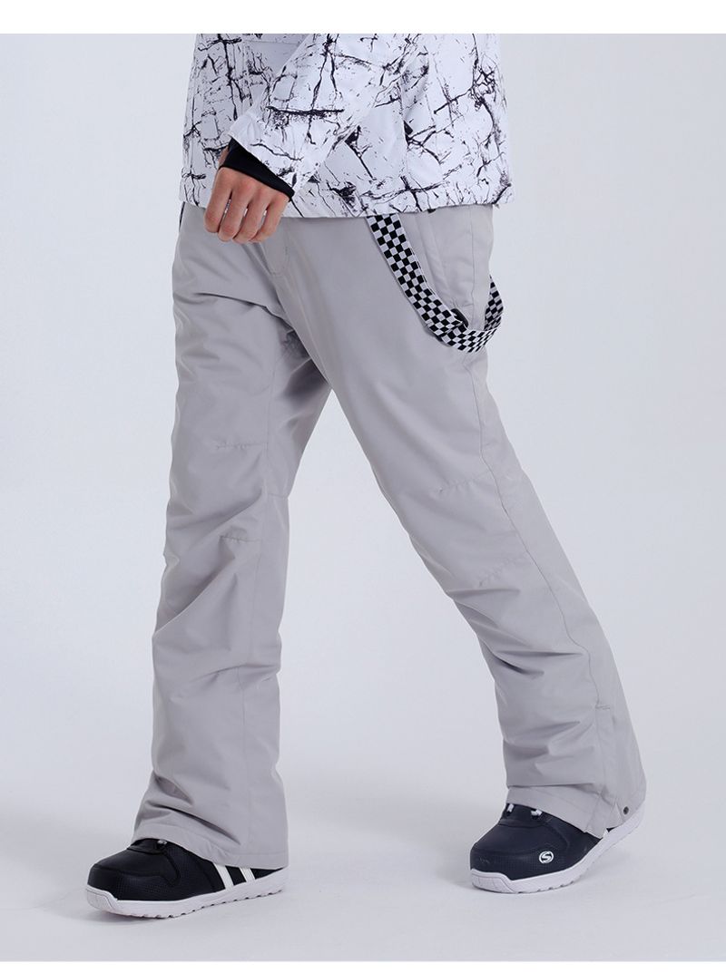 Ski Men's overalls windproof waterproof thick warm adult single and double board sports outdoor ski pants_voghion.com