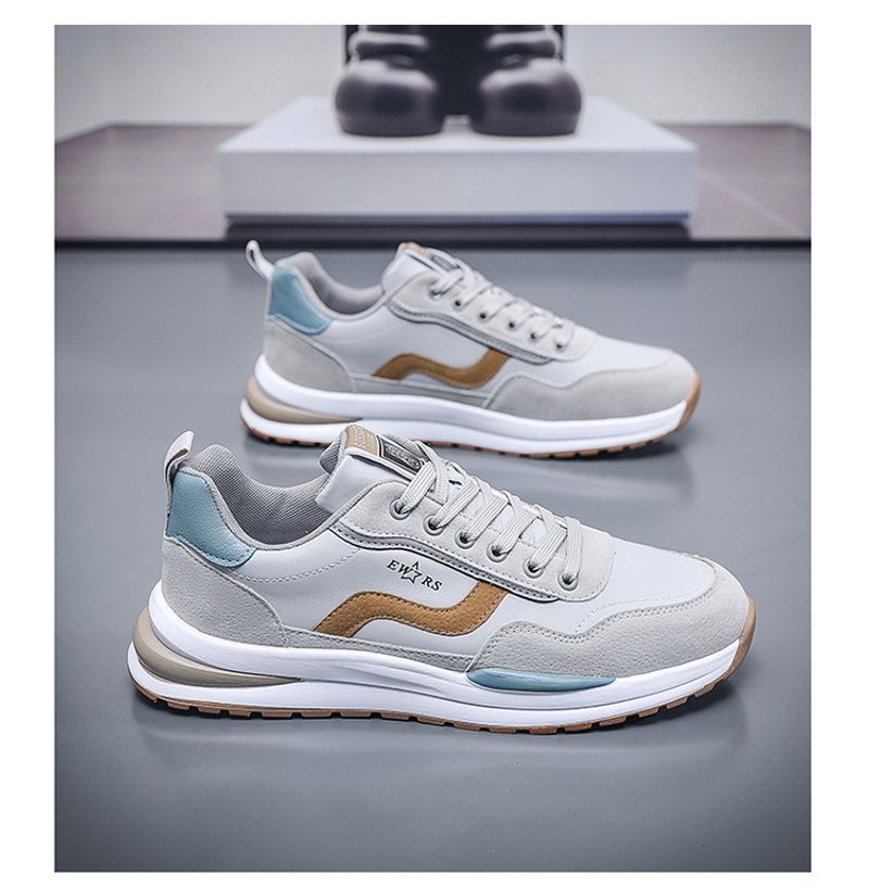 Men's summer new breathable plate men's trend with height increase sports casual running tide shoes_voghion.com