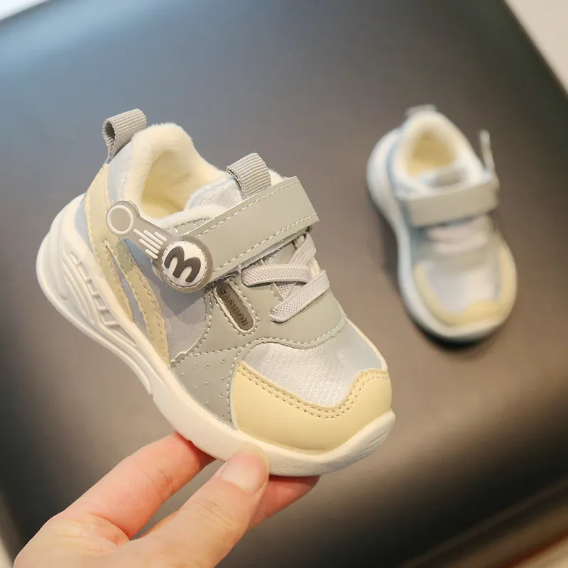 Baskets pour tout-petits, pour bébés, marche en plein air, course à pied, mignonnes, chaussures d'hiver à semelle souple, antidérapantes, pour enfants, garçons et filles_voghion.com