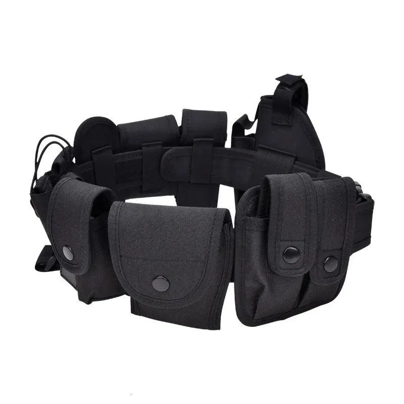 10-in-1-taktische Sicherheitsgürtel, multifunktionaler Pistolenhalfter, Taschenlampenbeutel-Set, Utility-Kit, Dienstgürtel 250715_voghion.com