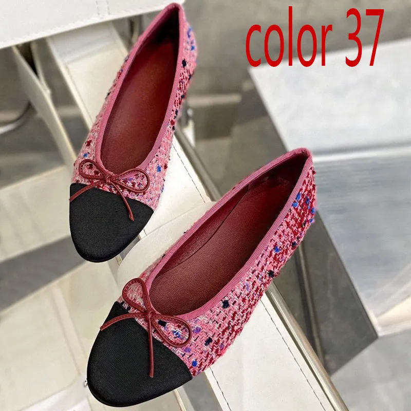 Kleid Damen Designer Ballettschuhe Damen Schuhe Frühling Herbst Neue Bogen Mode Flache Bootsschuh Dame Leder Lazy Dance_voghion.com