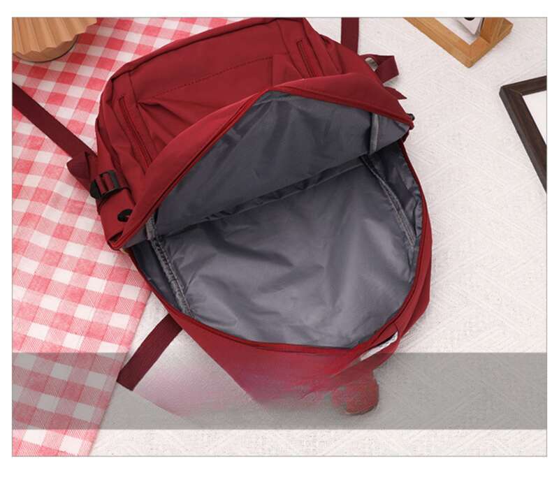 Korean Version Of Large-capacity Simple Color Solid Middle School Students, College Students Backpacks_voghion.com