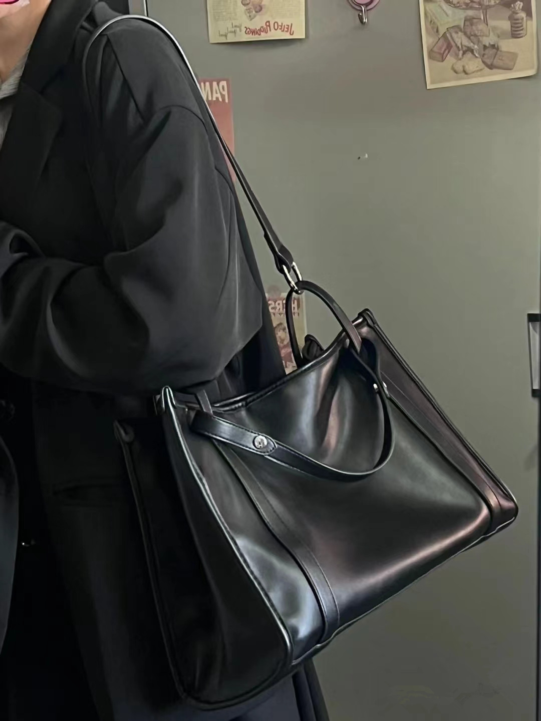 College Student Book Shoulder Handbag Fashion Minimalist Women's Capacity Versatile Tote Briefcase Casual Large Bag_voghion.com