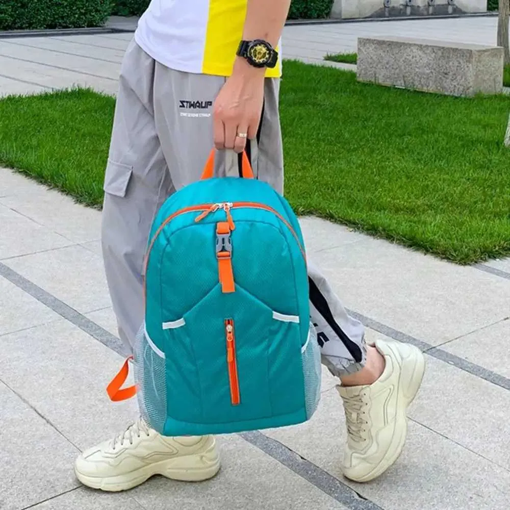 Sac à dos de sport d'extérieur imperméable à l'eau, sac d'alpinisme Oxford de grande capacité, sac de voyage léger et pliable à la mode_voghion.com
