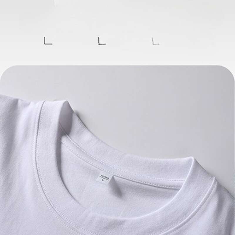 Tricou albastru cu mânecă scurtă din bumbac pur 2025, versatil pentru bărbați și femei vara, top lejer în stil american pentru_voghion.com