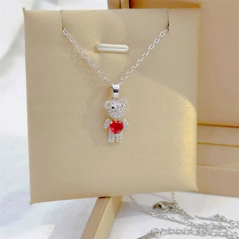 Bear Pendant Necklace Classic Retro Stainless Steel Jewellery_voghion.com