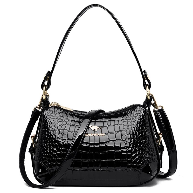 Designer Pu Leather Crossbody Bags For Women 2024 Shoulder Messenger Bag Lady Travel Handbags And Purse_voghion.com