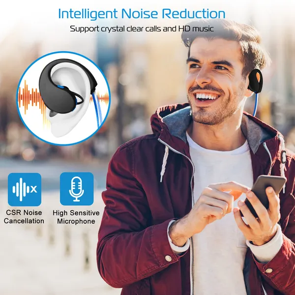 Wireless Sports Headsets Wireless V4.1 Neckband Earphones HD Stereo Sweat-proof Headphones Earbuds_voghion.com