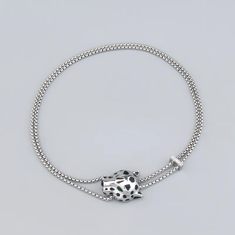 Collier tête de panthère bijou classique pour femme et homme_voghion.com