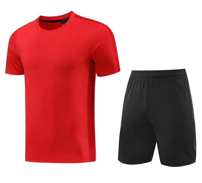 NK006 Short sleeve jogging soccer Training suit football shirt 3/4 pants Pre Match Futbol chandal Men Kids_voghion.com
