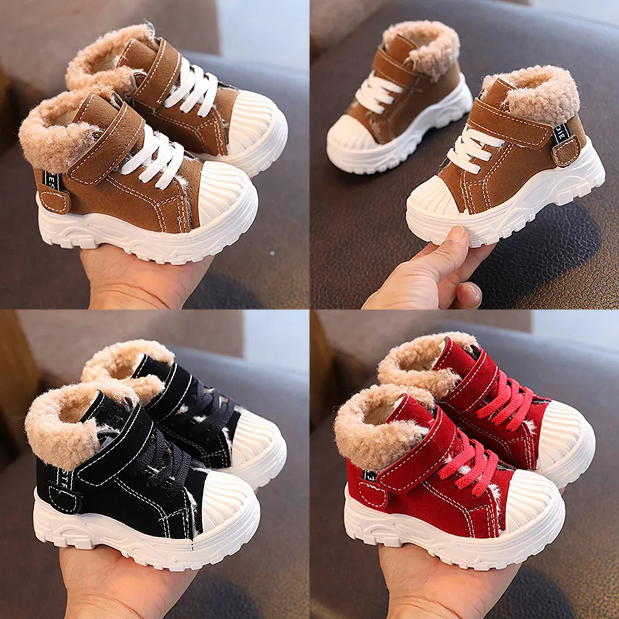 Botas cálidas de invierno para niños, nuevas, gruesas, de algodón, impermeables, cortas, Happysteps, para bebés y niñas, talla EE. UU._voghion.com