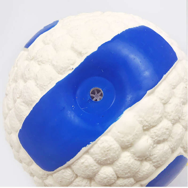 Yite Pet Latex Toy Dog Resistant Teeth Cleansing Ball Interactive Bite Rugby Football New Edition_voghion.com