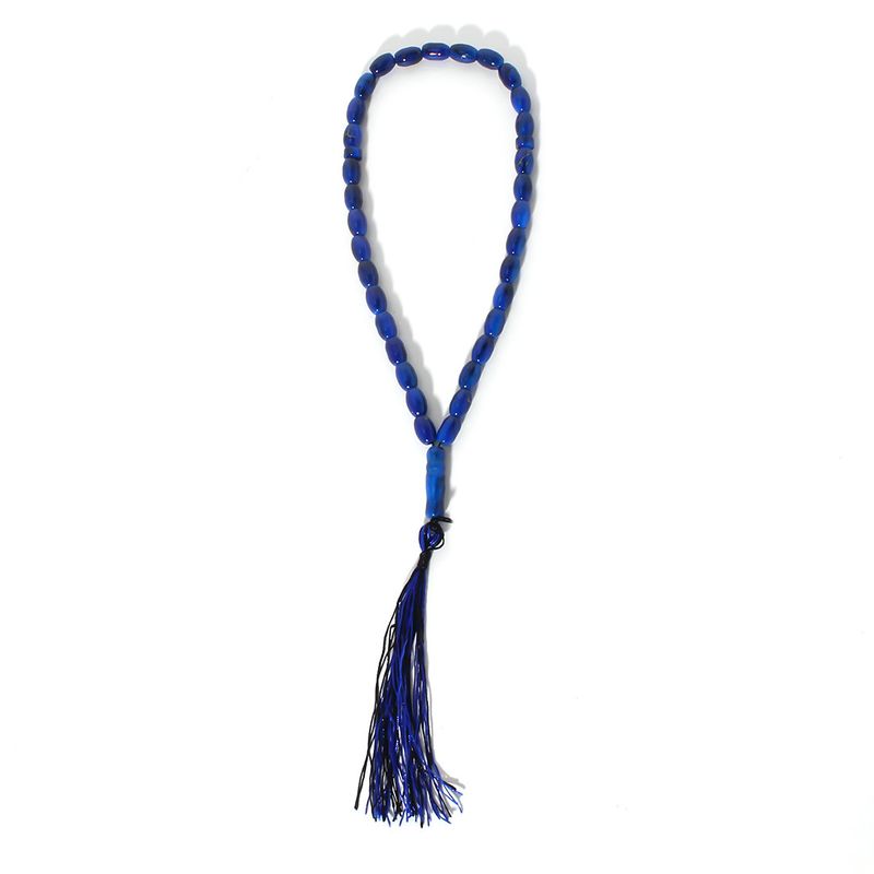 Bracciale con perle di preghiera musulmane ovale bicolore_voghion.com