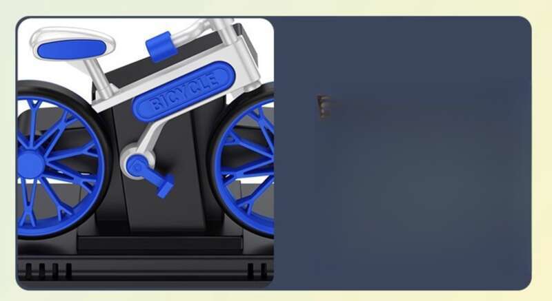 Car Mounted Solar Powered Rotating Creative Interior High-end Decoration Men's Center Console Bicycle Ornament Solid_voghion.com