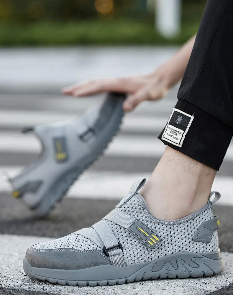 Chaussures de sécurité électriques d'été respirantes et résistantes aux perforations, embout en plastique isolé 6 kV 241205_voghion.com