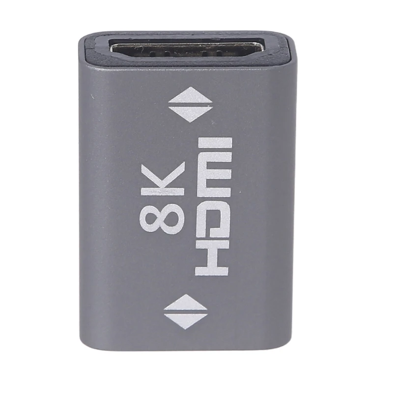HDMI-compatible Female to Female Adapter 8K HDR Coupler Extension Connector Alloy Shell for TV Stick Chromecast PS4_voghion.com