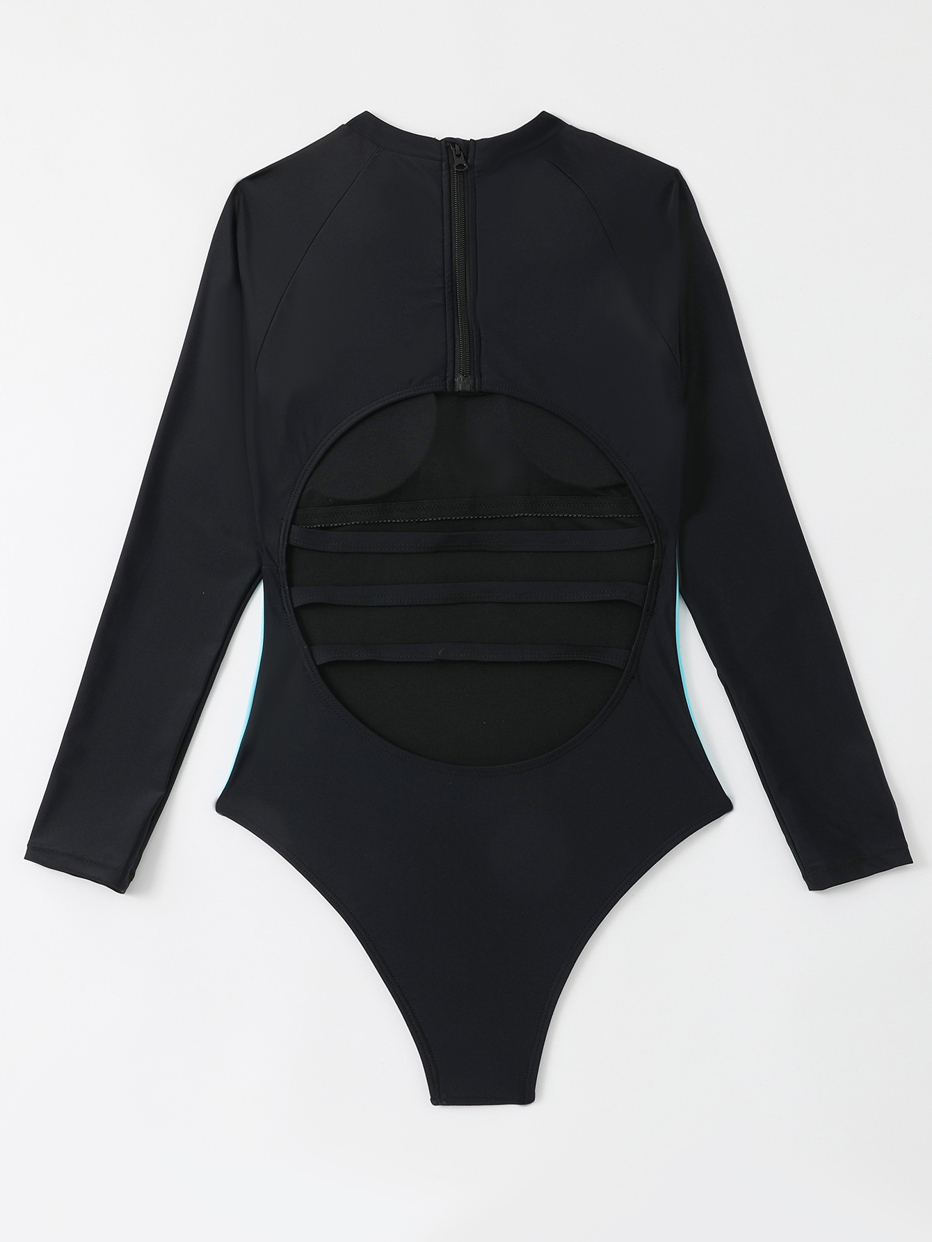 Women's sexy multi-color spliced ​​one-piece bikini women's swimsuit_voghion.com