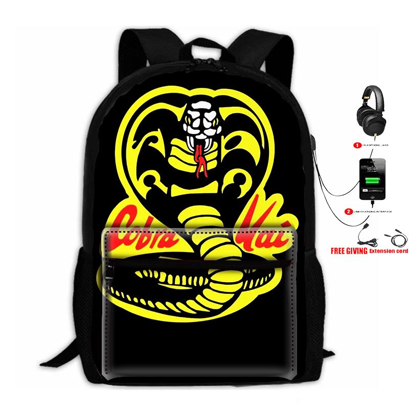 Bedruckter Einhorn-Rucksack für Kinder, 3-teiliges Set: Tasche USB + Beutel_voghion.com