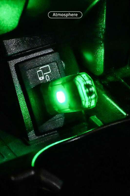 Lumină ambientală USB pentru mașină, consumabile auto, mini decorațiune portabilă colorată, iluminare LED pentru casă și dormitor, lumină de noapte_voghion.com