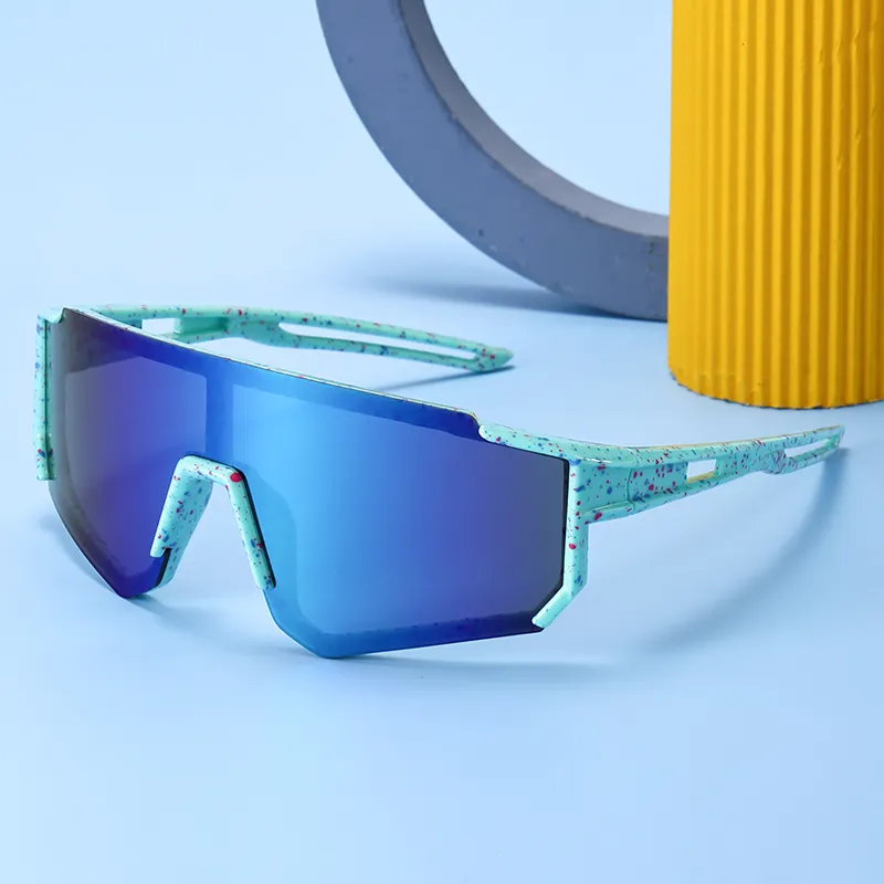 Neu Sport Kinder Halb Rahmen Schild Ein Stück Radfahren Sonnenbrillen Outdoor Kinder Große Sonnenbrille_voghion.com