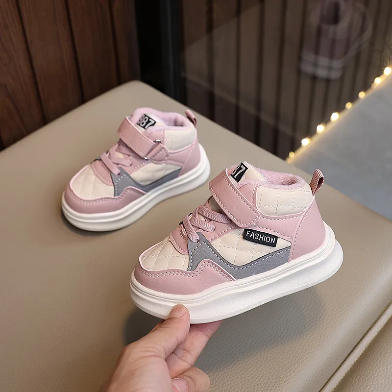 Zapatillas deportivas de invierno 2025 para niños y niñas, informales, antideslizantes, de Littlesprouts, para baloncesto._voghion.com
