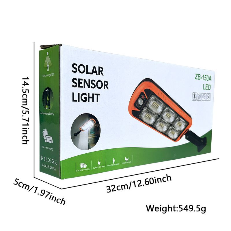 Lampe de jardin à LED super brillante à détection humaine intégrée à l'énergie solaire, éclairage mural domestique avec télécommande_voghion.com