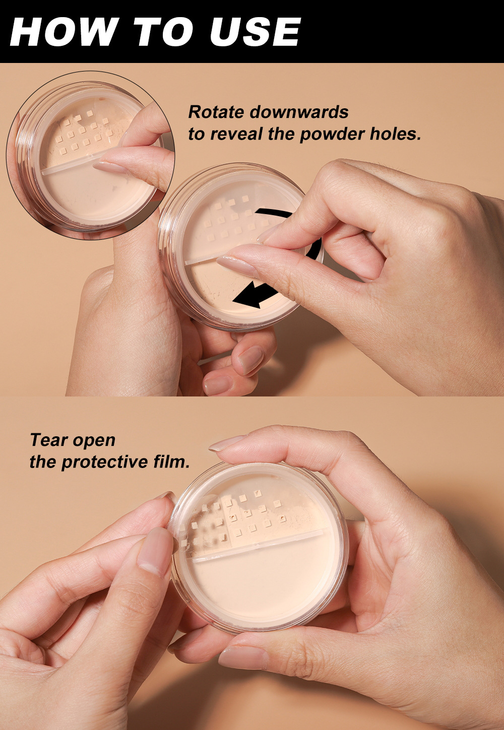 Poudre libre pour le visage, imperméable, contrôle de l'huile, poudre de réglage translucide, cosmétiques professionnels pour femmes, maquillage durable pour Pores invisibles_voghion.com