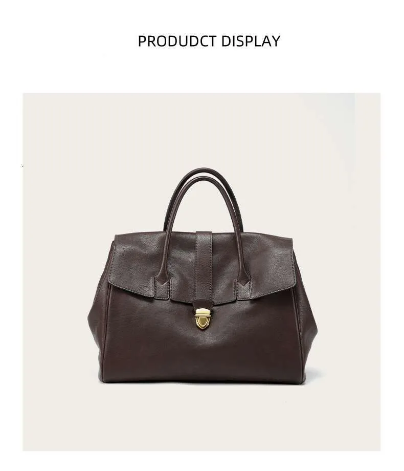 Jamhoo England Style Tote Bags For Women Designer Handbag And Purse 2024 New Vintage Lock Large Capacity Underarm Bag_voghion.com