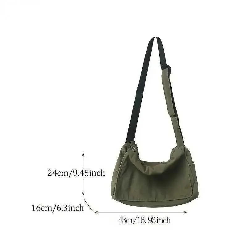 Borsa a tracolla da donna, in tela vintage, per adolescenti, a tracolla, casual, a mano, a tracolla, C241022_voghion.com