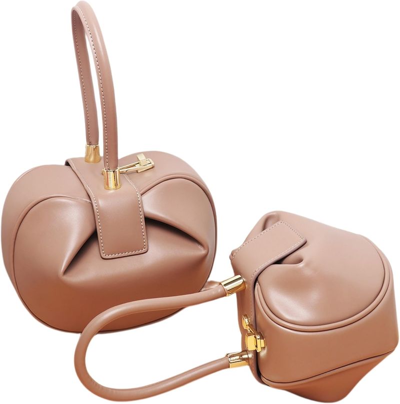 Damenhandtasche aus echtem Leder, 2024 Schulter-Retro-Mode, einzigartiges Design, vielseitige Knödeltasche, hochwertige_voghion.com
