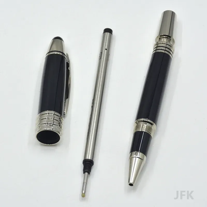 engros Engros Hot Selg JFK Svart Metal Kulepenn / Fyllepenn Skole Kontorskrivesaker Klassisk skriveblekk penner til bursdagsgave_voghion.com