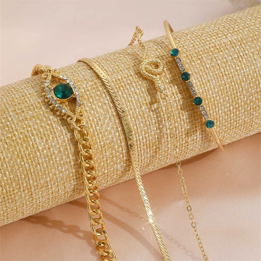 Sindlan 4PCS Set Bracelet For Women High Quality Diamond Zircon Jewelry Sets_voghion.com