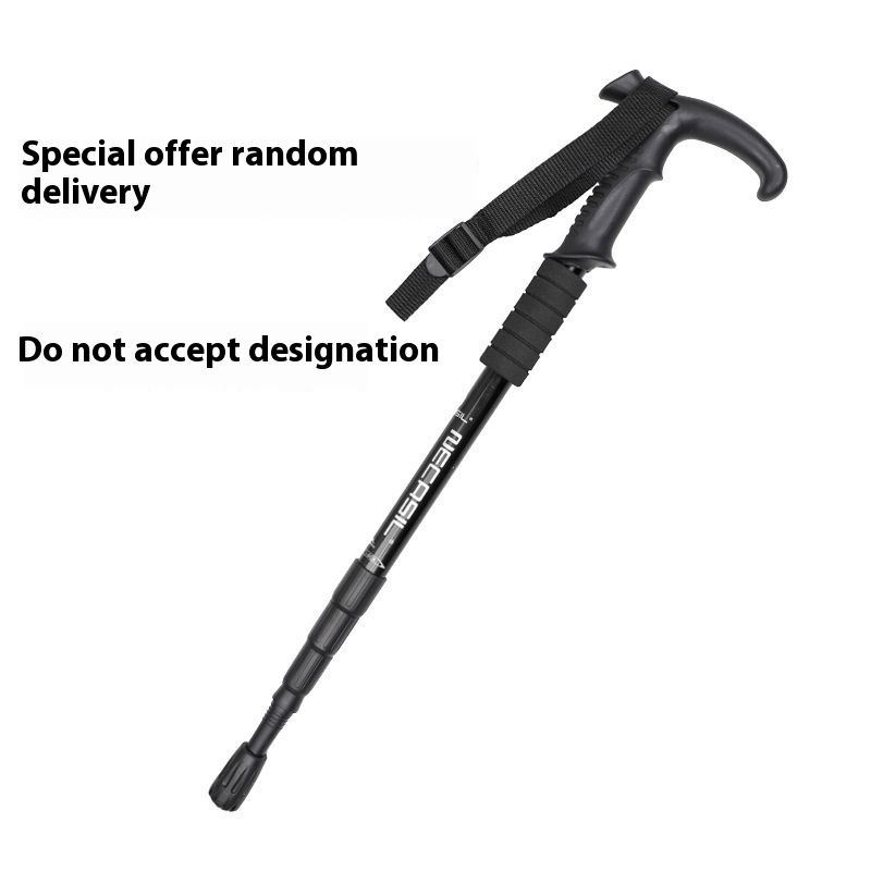 Baston extensibil ultraușor din aliaj de aluminiu pentru alpinism, echipament multifuncțional pentru drumeții în aer liber_voghion.com