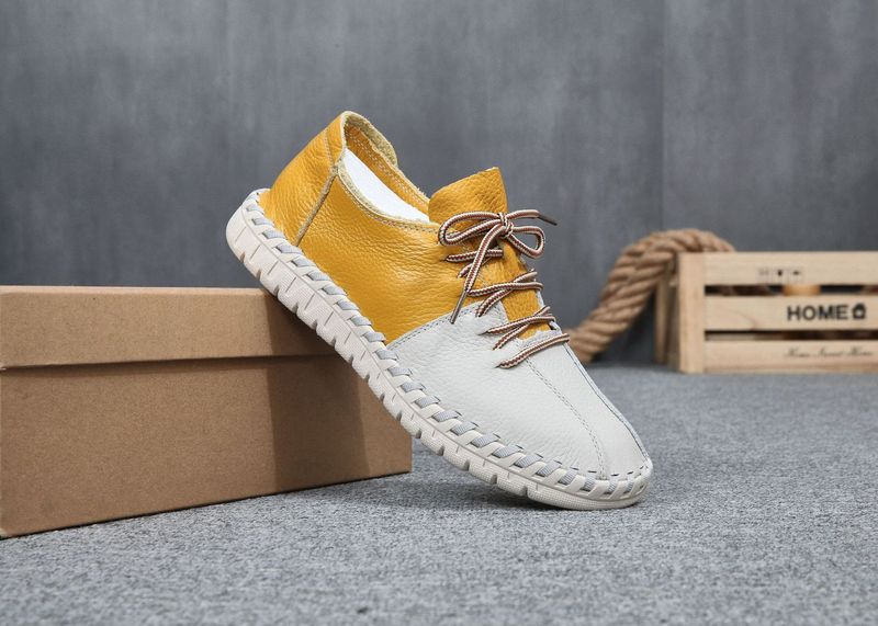 Scarpe estive nuove in pelle casual sportive estive da guida con punta a strato in pelle di mucca mocassini fatti a mano da uomo_voghion.com