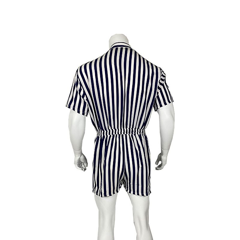 Männer Revers sexy Casual Moud Sport Jumpsuits_voghion.com