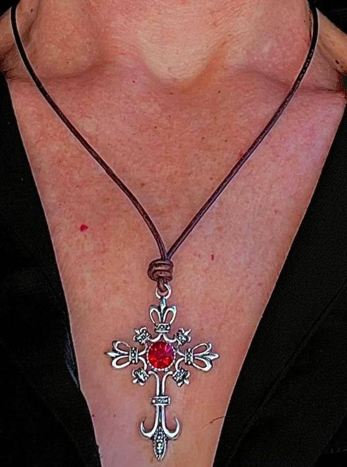 Orecchini Grandi orecchini a croce gotica_voghion.com