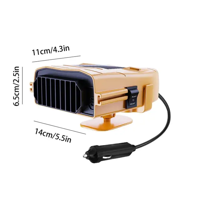 Dashboard Demister Auto Fan Windshield Deer Defroster 12V Car Heater Accessories_voghion.com